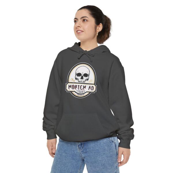 Mortem Ad Tyrants Unisex Heavyweight Hoodie - Image 3