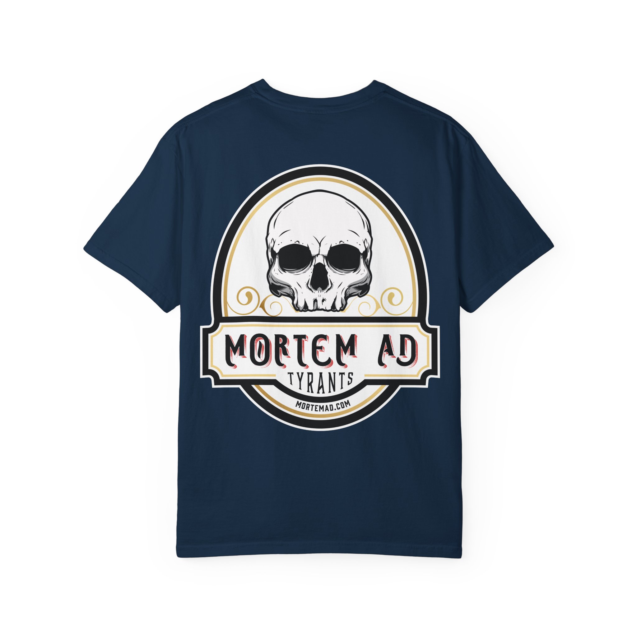Skull Emblem T-Shirt — Mortem Ad Tyrants Graphic Tee - Image 2