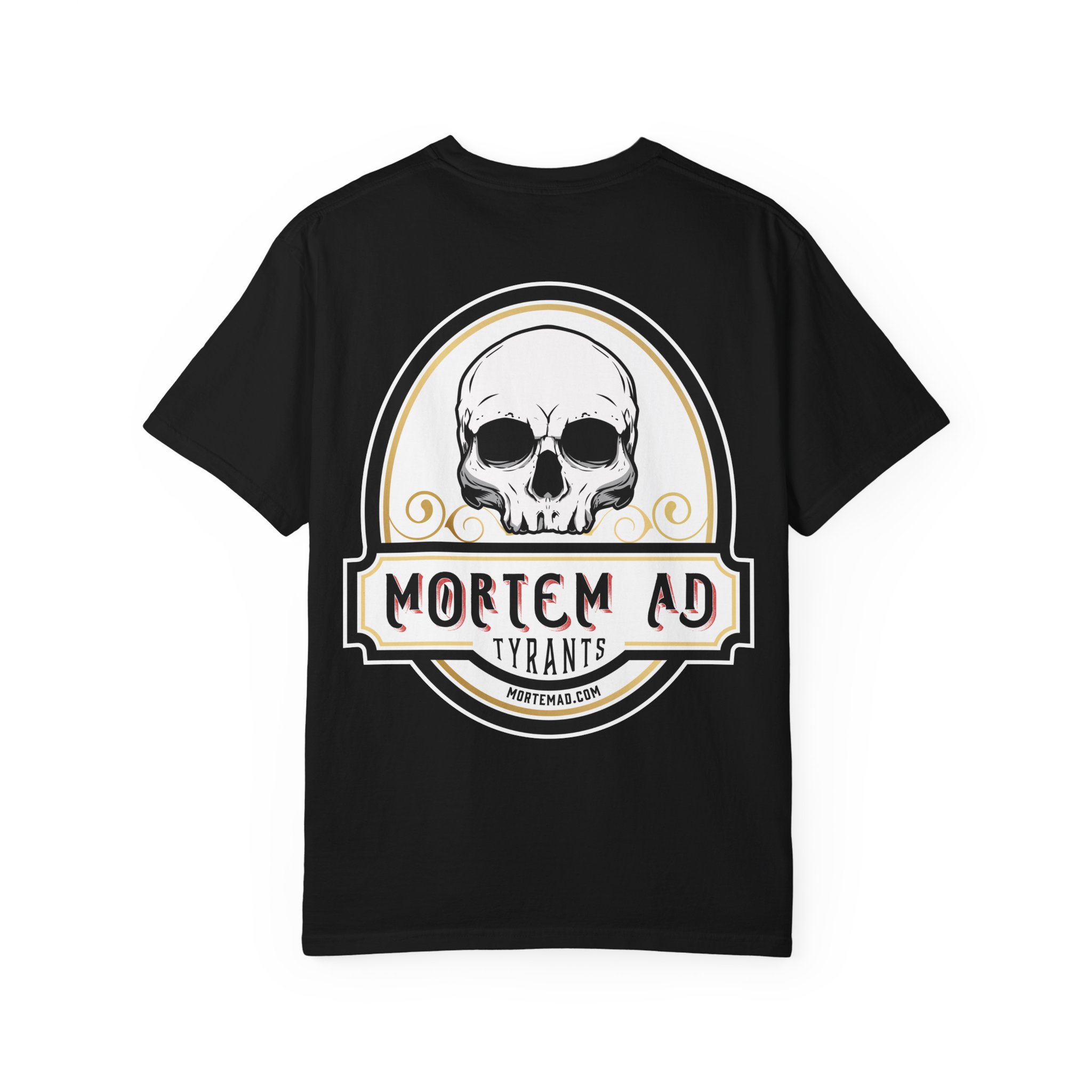 Skull Emblem T-Shirt — Mortem Ad Tyrants Graphic Tee - Image 14