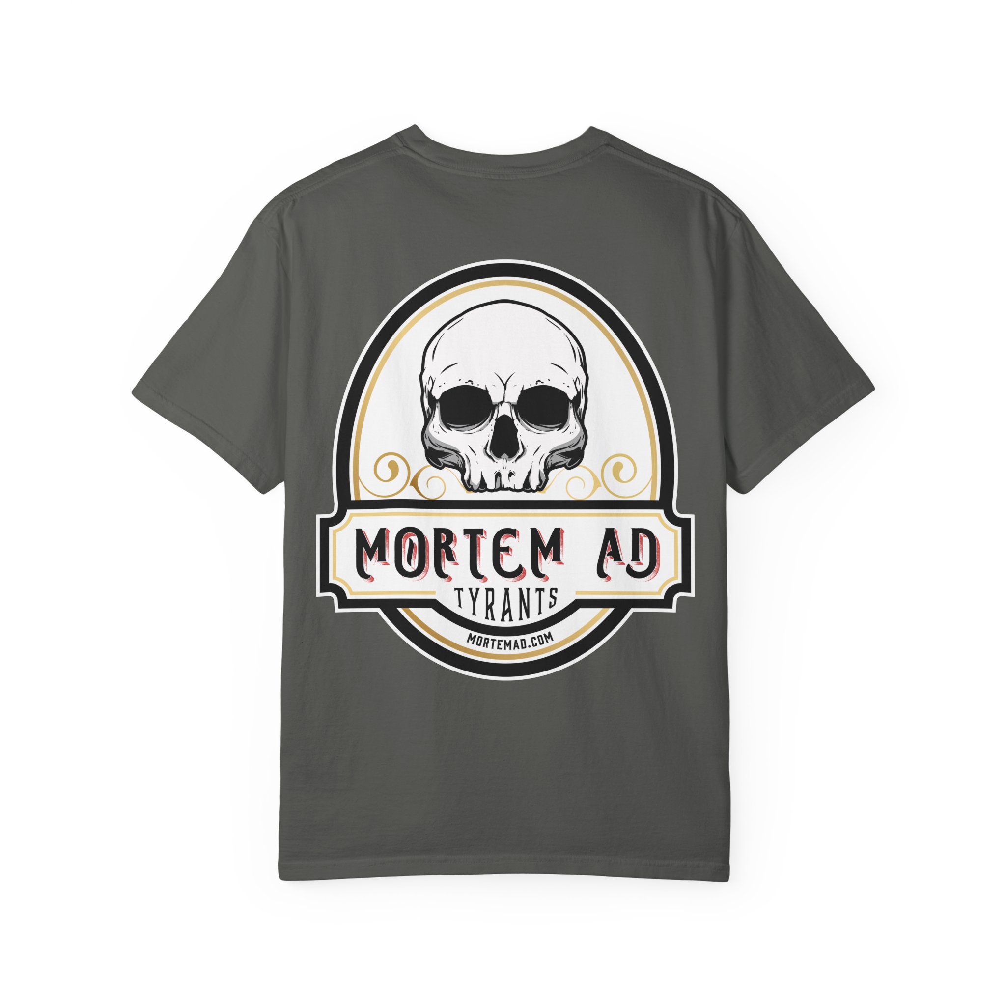 Skull Emblem T-Shirt — Mortem Ad Tyrants Graphic Tee - Image 10