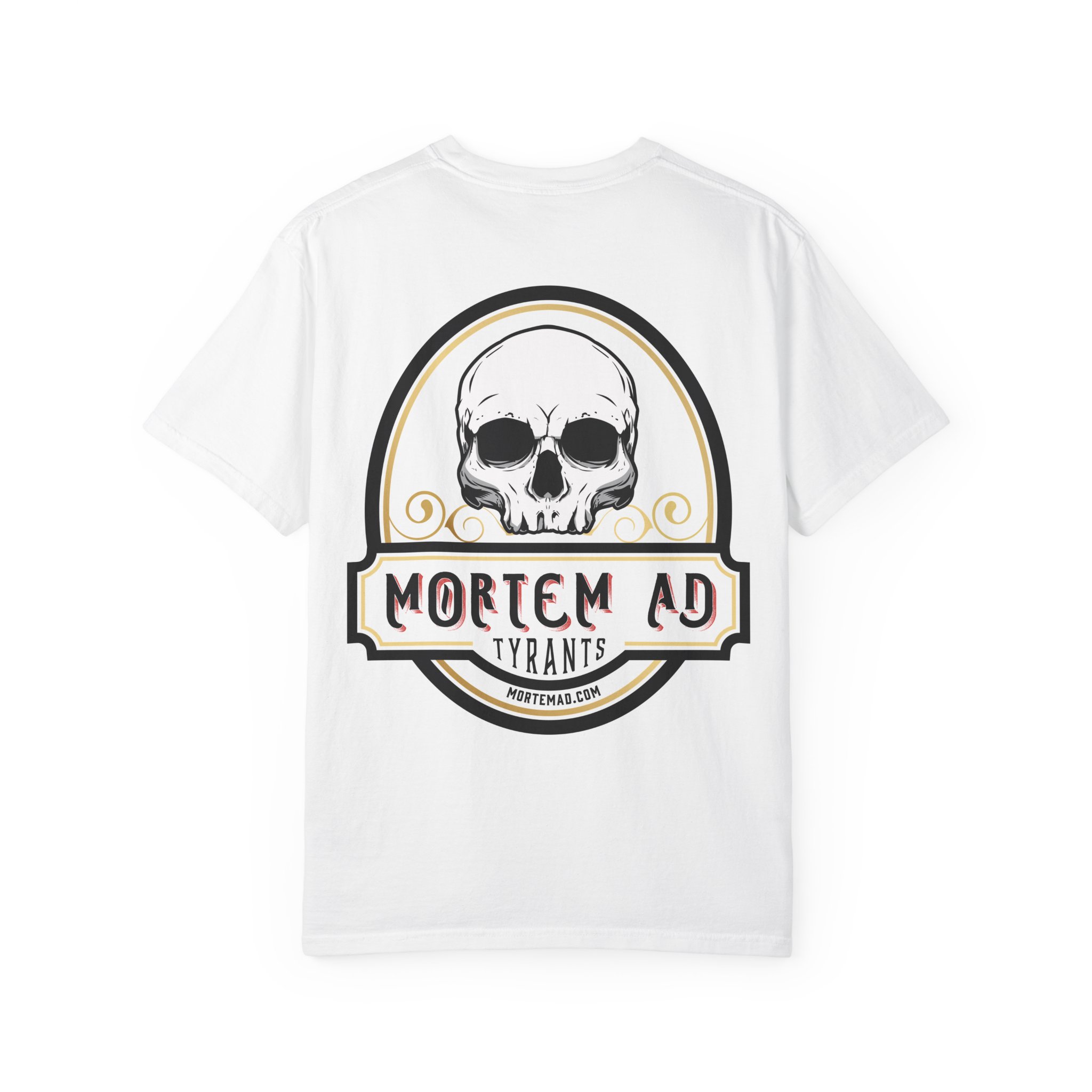 Skull Emblem T-Shirt — Mortem Ad Tyrants Graphic Tee - Image 6