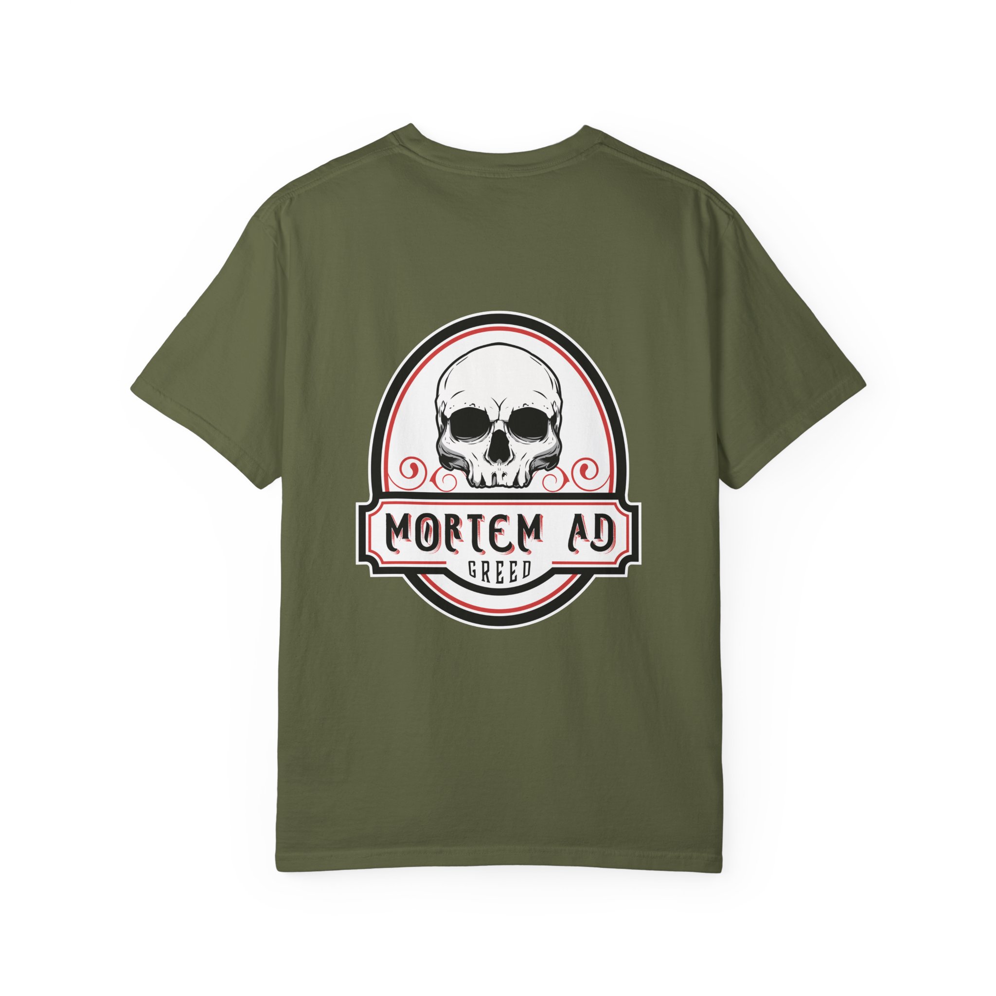 Mortem Ad Greed Graphic T-Shirt - Image 10
