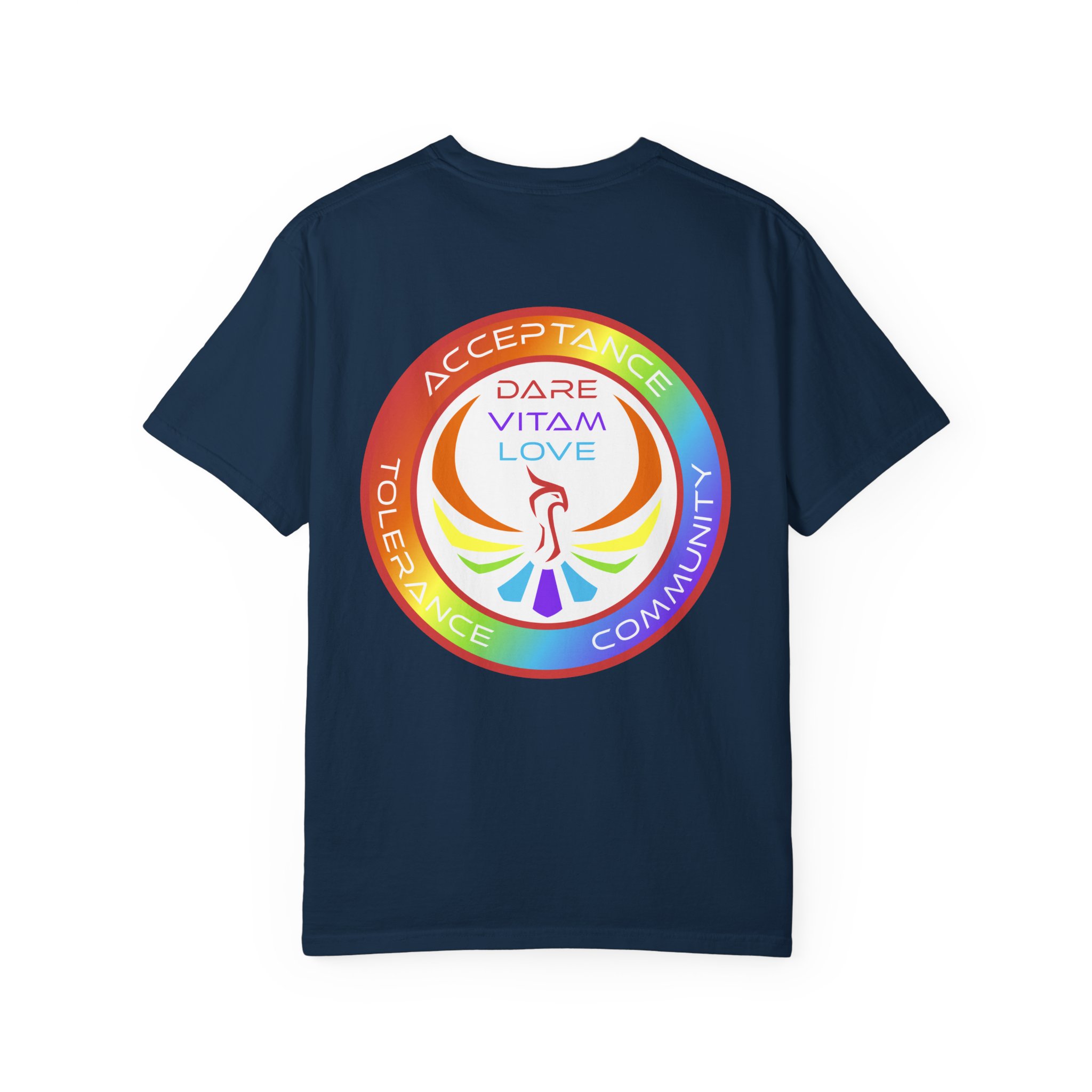 Acceptance & Community Rainbow T-Shirt — "Dare Vitam Love" Pride Tee - Image 10