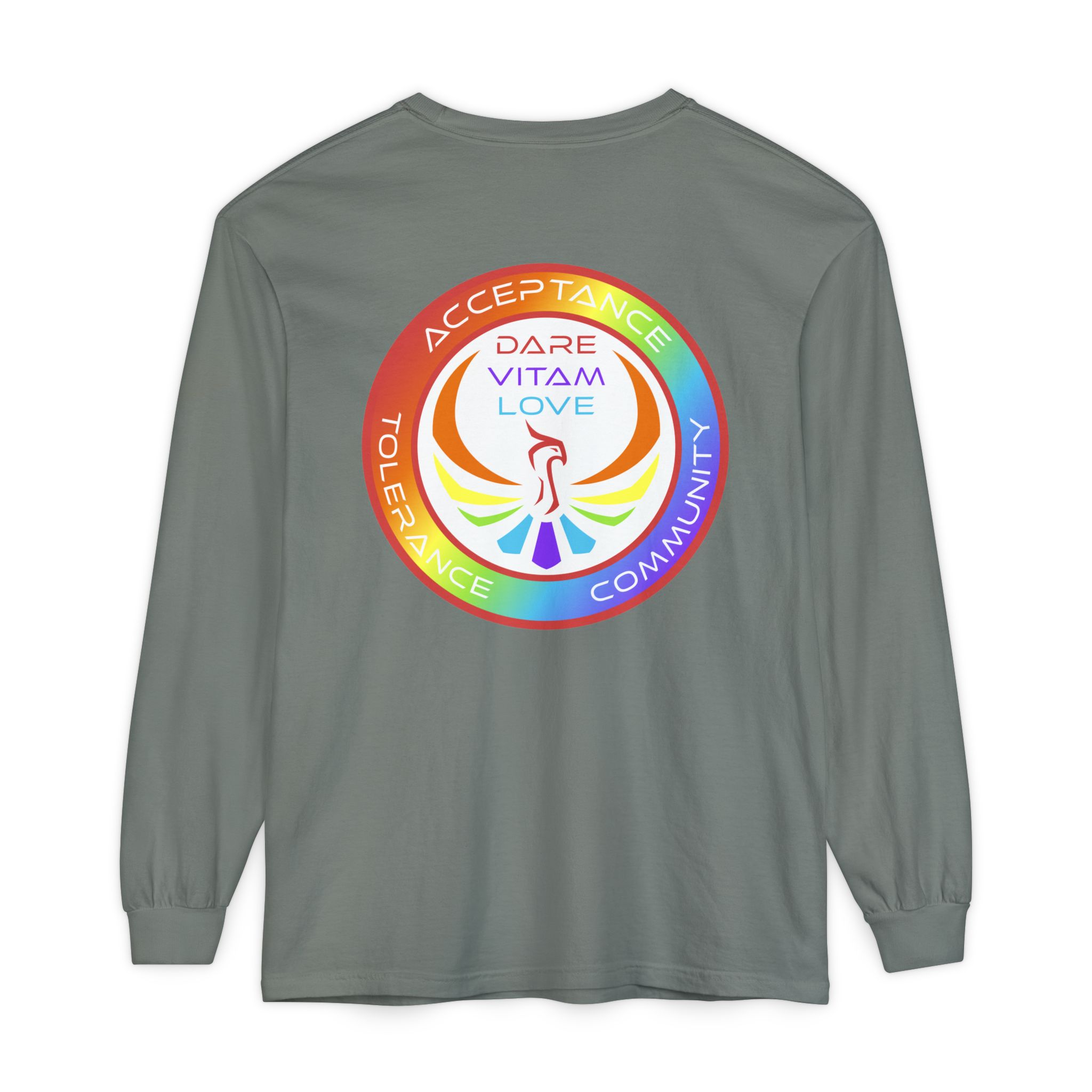 Dare Vitam Love (Acceptance, Tolerance, Community) Long Sleeve Tee - Image 14