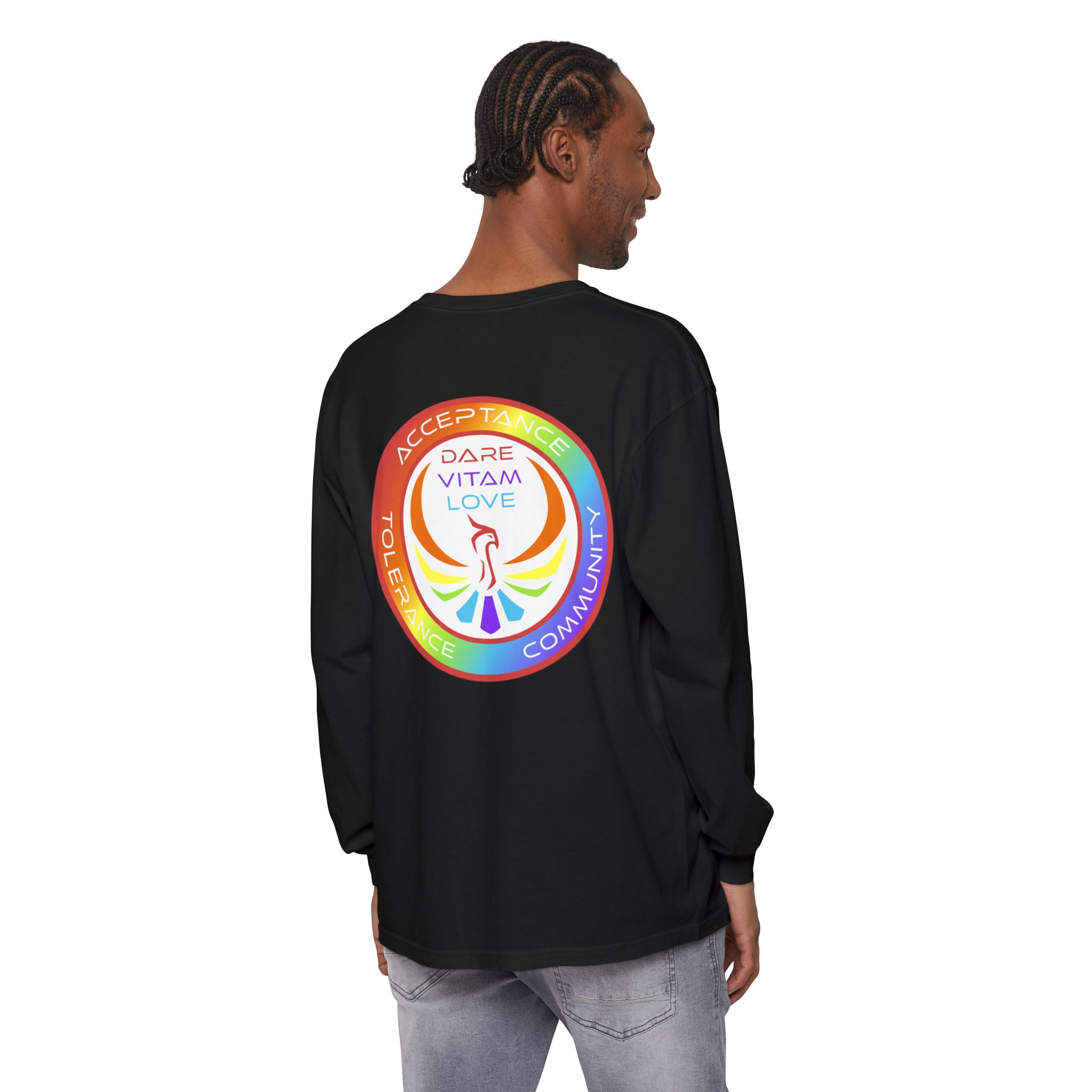 Dare Vitam Love (Acceptance, Tolerance, Community) Long Sleeve Tee - Image 32