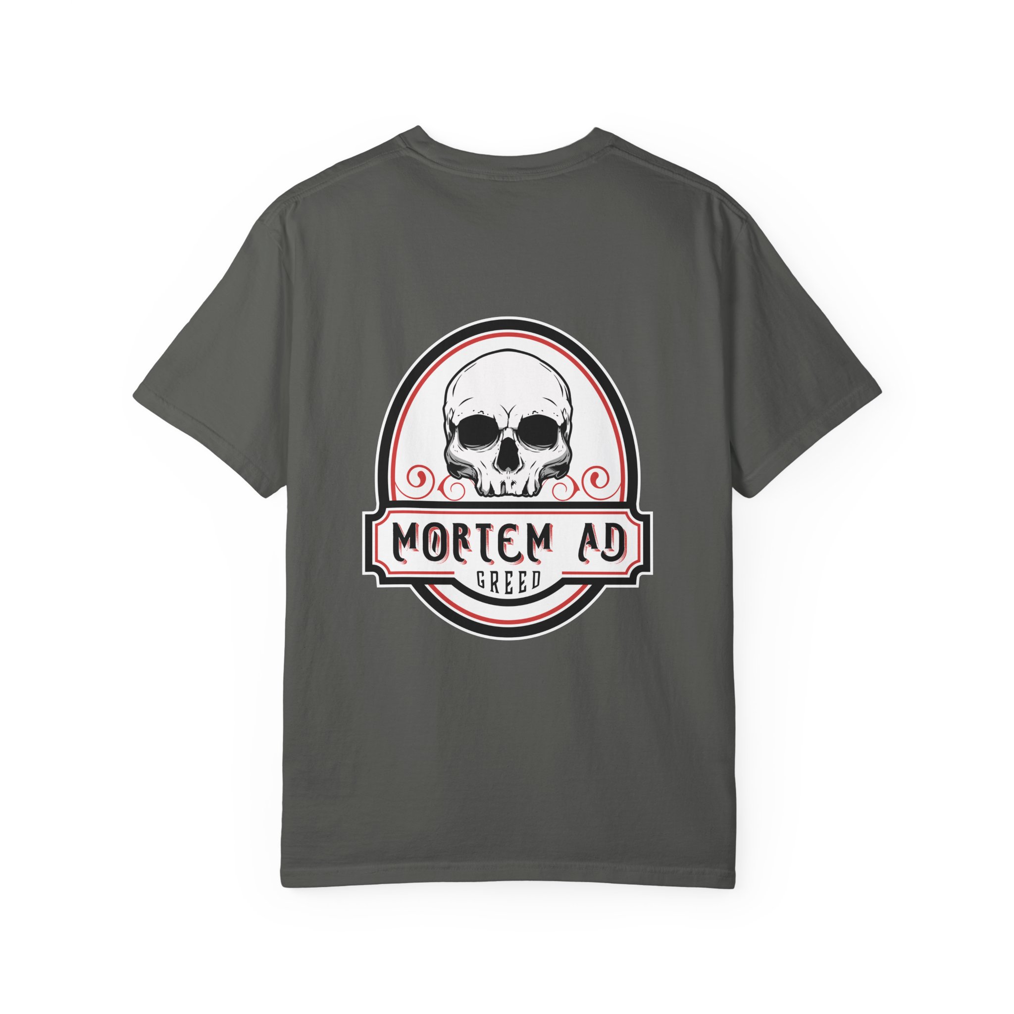 Mortem Ad Greed Graphic T-Shirt - Image 6