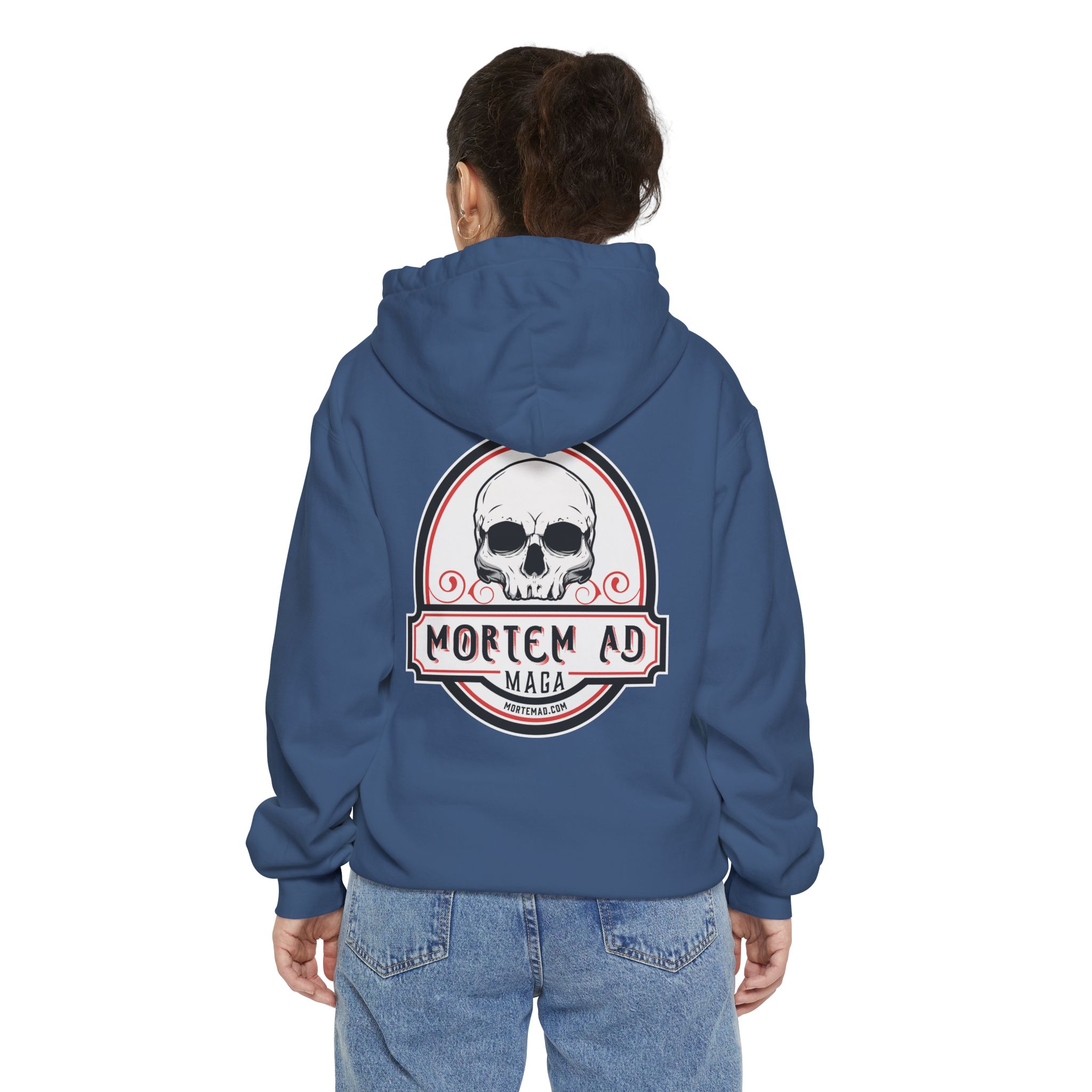 Mortem Ad MAGA Heavyweight Hoodie - Image 8