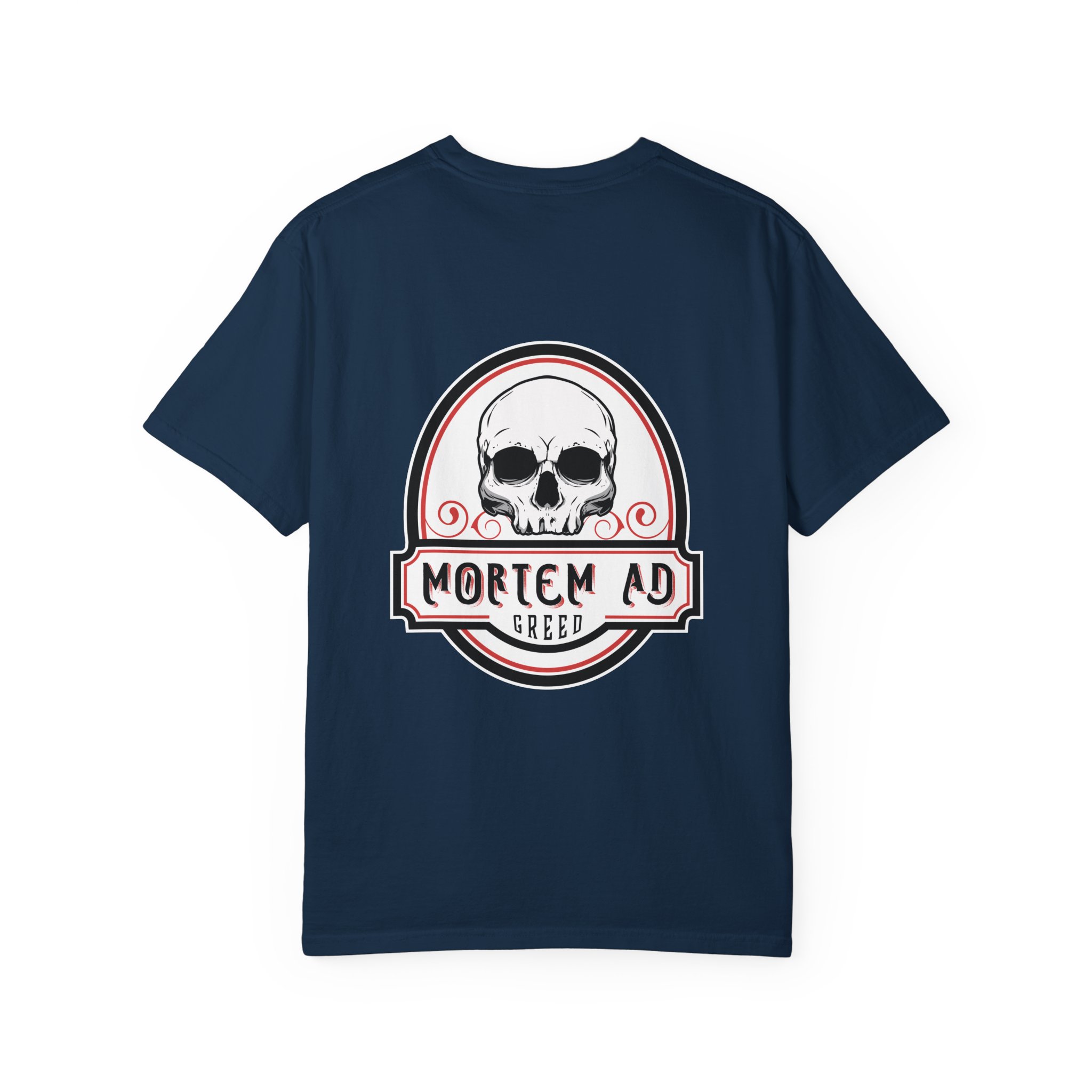 Mortem Ad Greed Graphic T-Shirt - Image 18