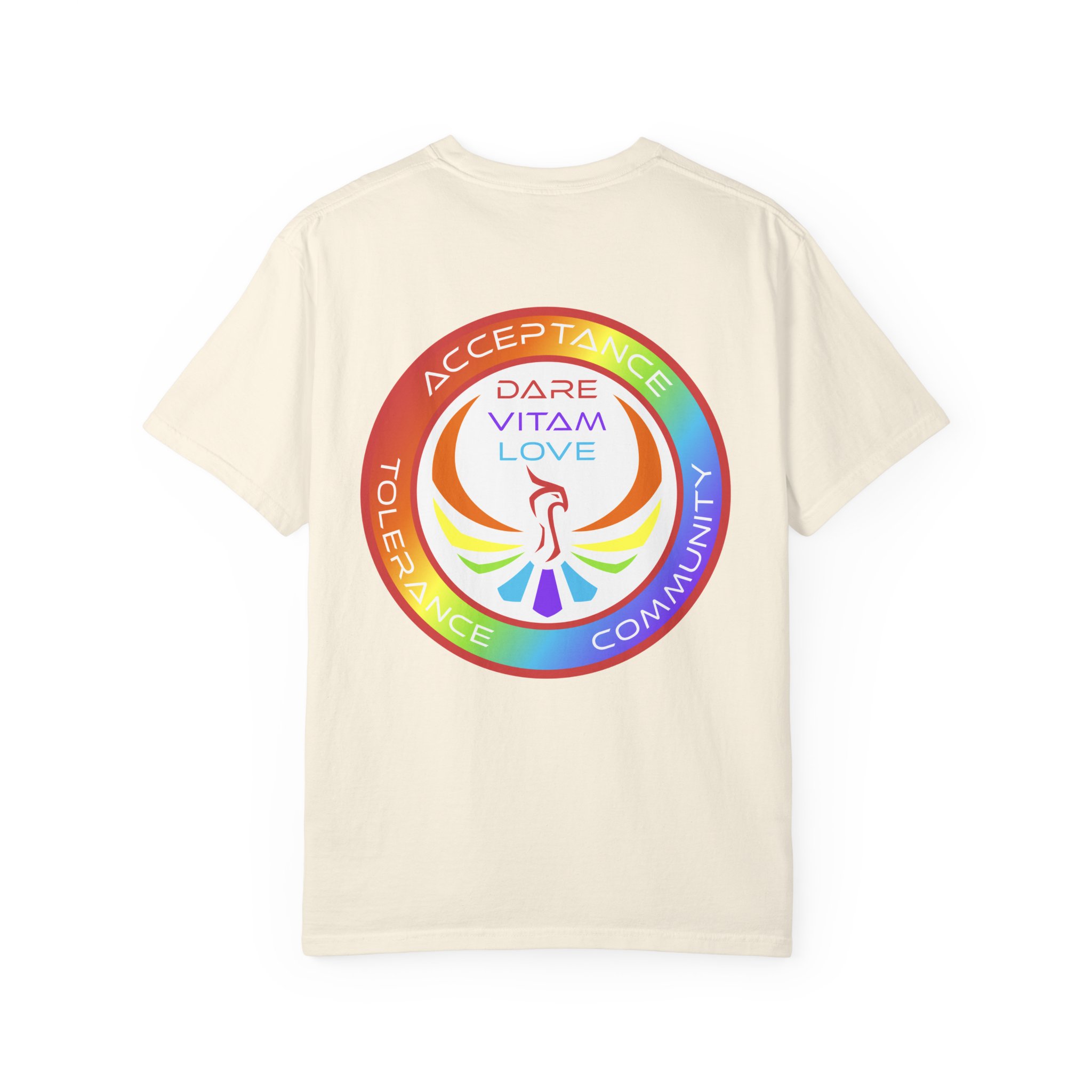 Acceptance & Community Rainbow T-Shirt — "Dare Vitam Love" Pride Tee - Image 6