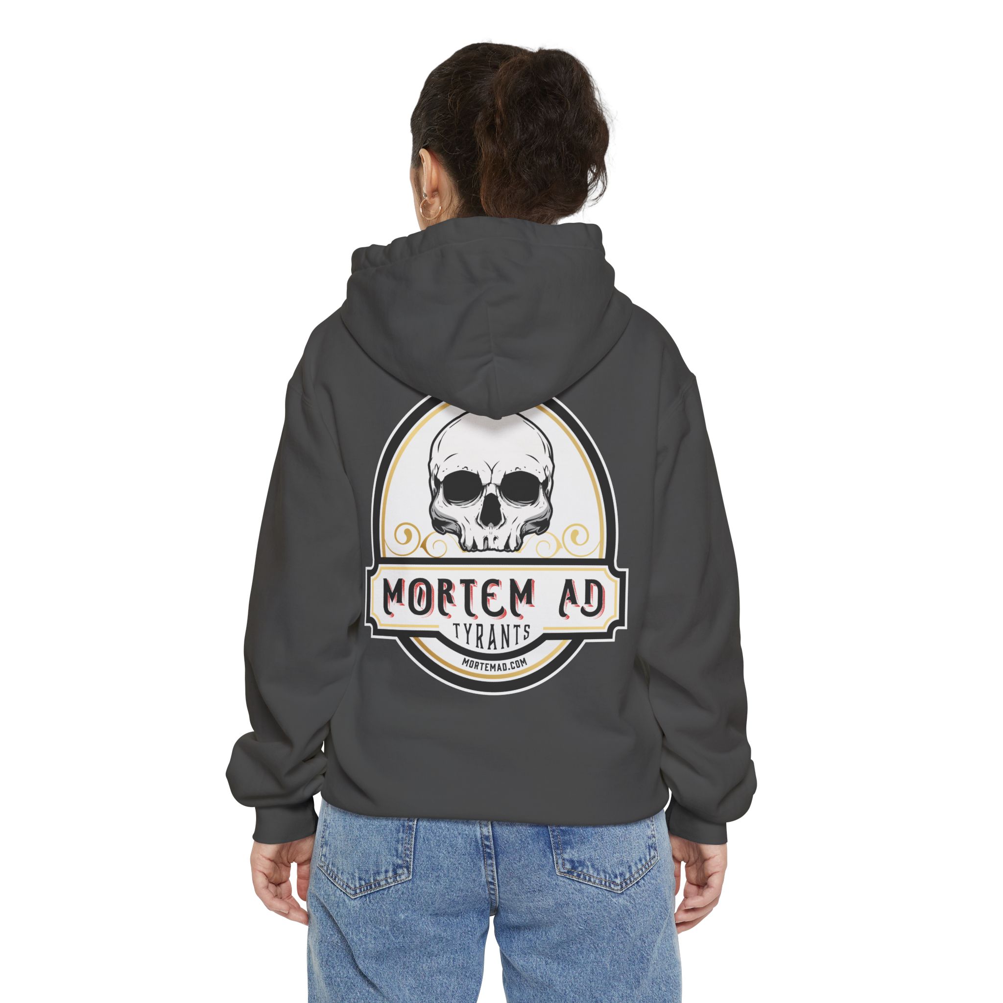 Mortem Ad TYRANTS Unisex Heavyweight Hoodie - Image 4