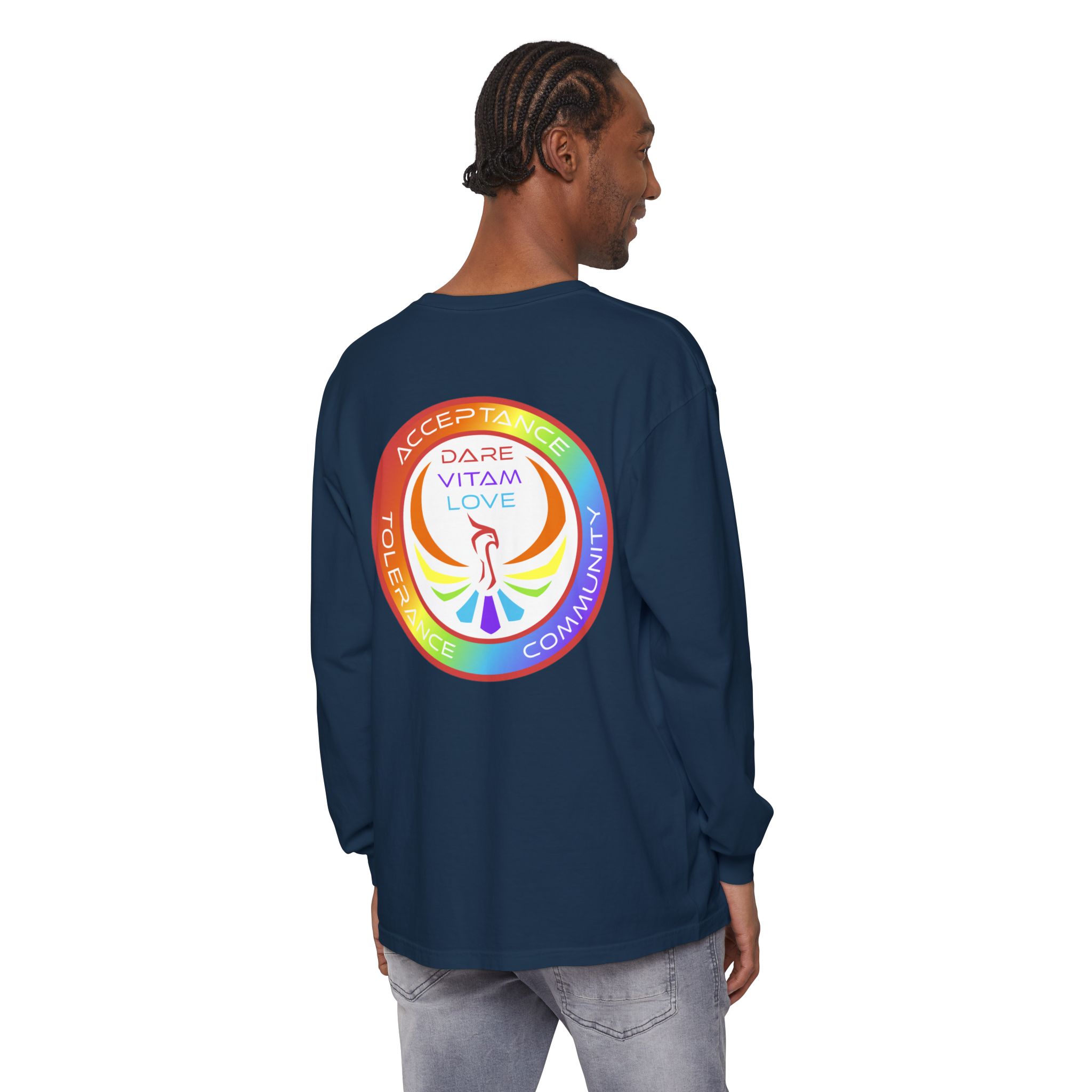 Dare Vitam Love (Acceptance, Tolerance, Community) Long Sleeve Tee - Image 28