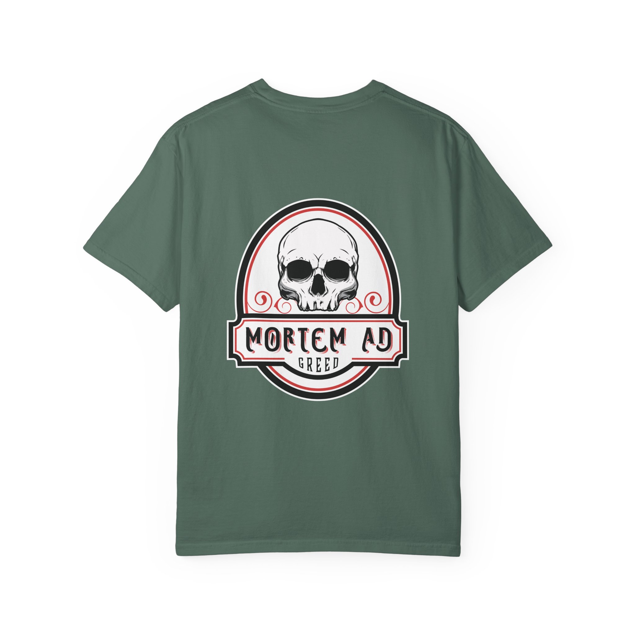 Mortem Ad Greed Graphic T-Shirt - Image 14