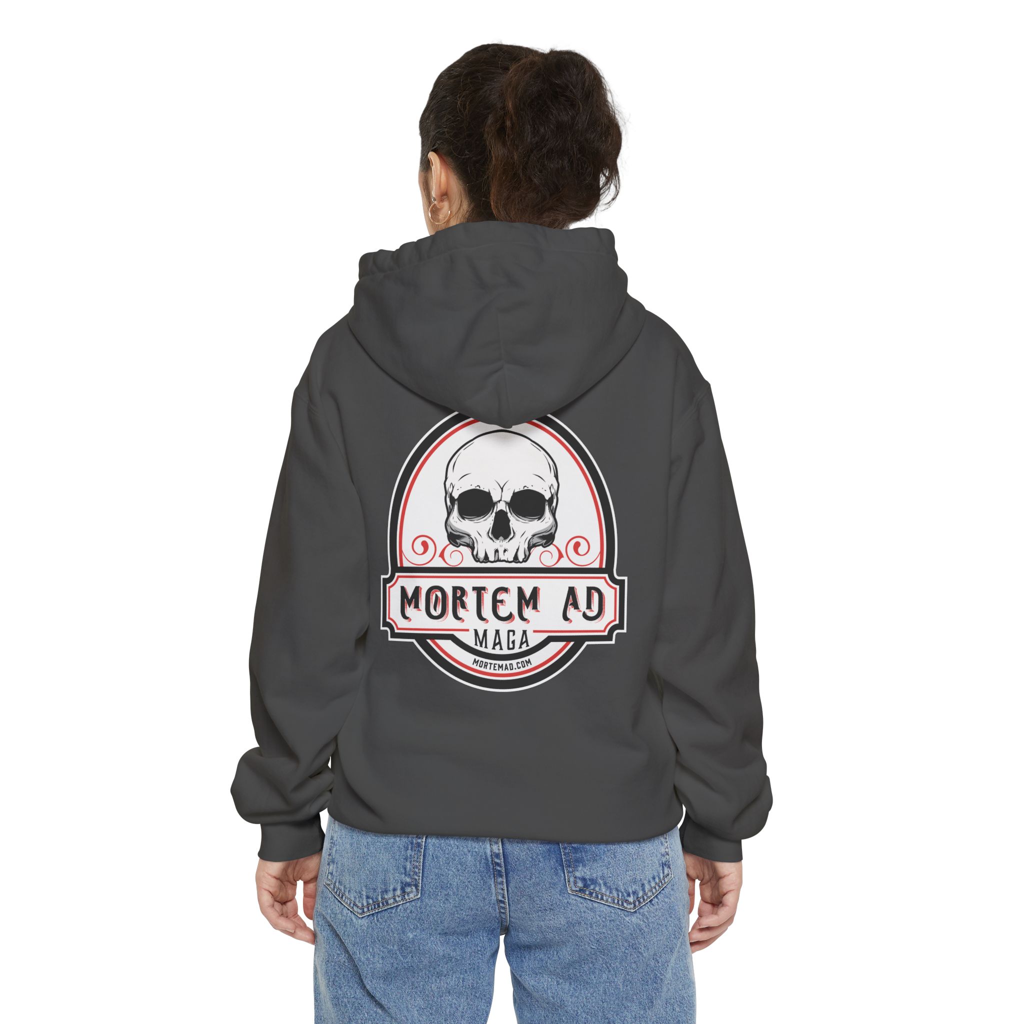 Mortem Ad MAGA Heavyweight Hoodie - Image 4