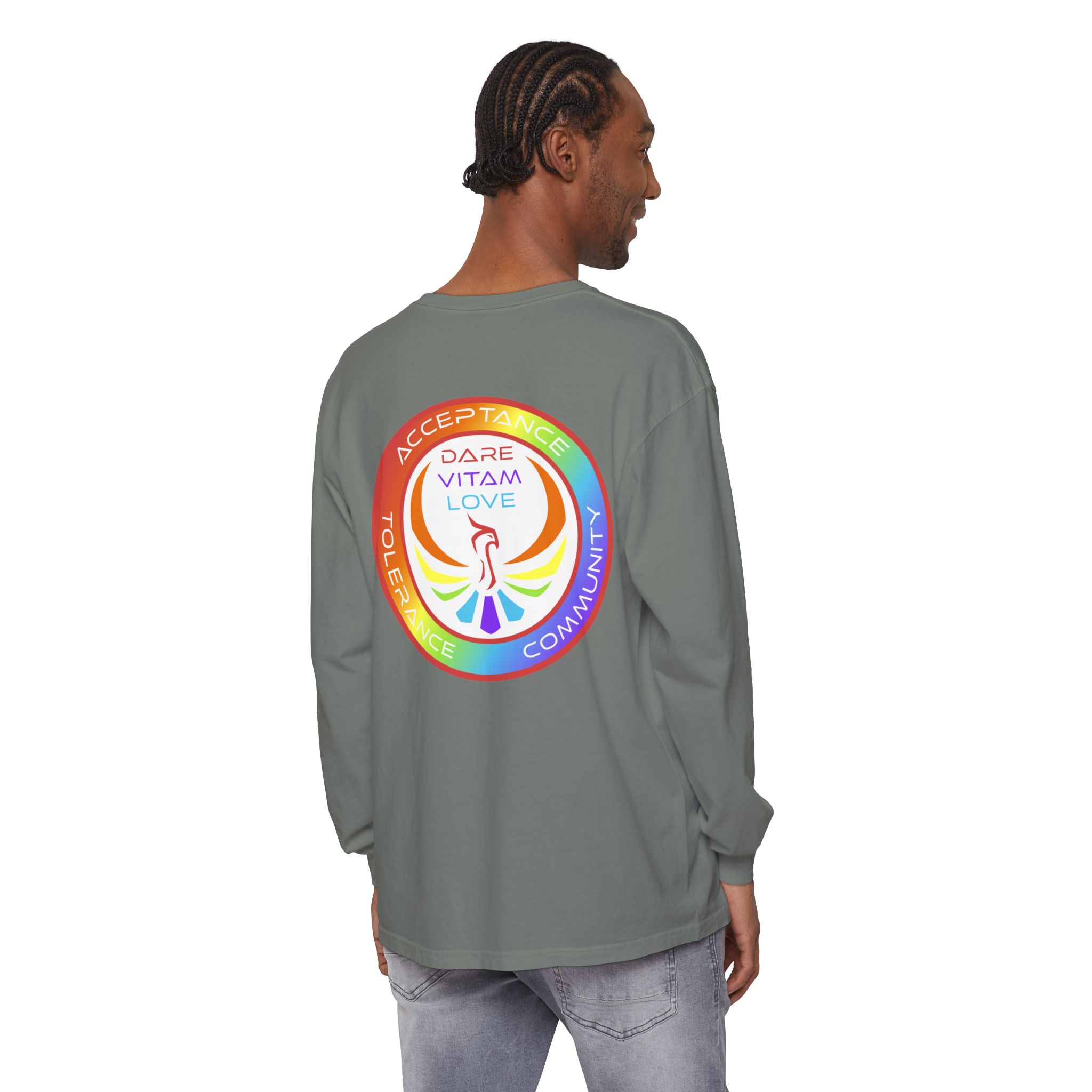 Dare Vitam Love (Acceptance, Tolerance, Community) Long Sleeve Tee - Image 16